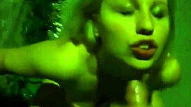 Stunning girlfriend performs nude blowjob outdoors on the street at night