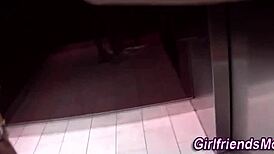 Busty Teen 18+ Feels Intense Pleasure Licking Brunette's Big Tits in POV Lesbian Fingering Session