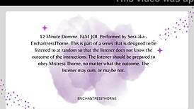 Femdom Joi Denial For You! Part 1 Of 12!