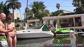 this amateur teen got drilled hard by a big cock in an outdoor reality scene