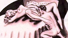 vintage erotic illustrations from antique cartoons