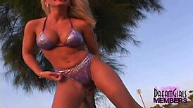 Smoking hot blonde, are you flashing in public?