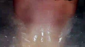 i'm a sexy milf fucking my young boyfriend in the hot tub, his big cock in my ass