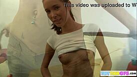 Brookeskye Rips Clothes in Striptease Orgasm