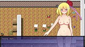 Bound witch endures humiliating blowbang and bukkake in dark hentai gangbang ritual