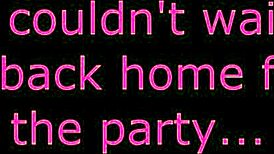 We couldn't wait for sex after the party