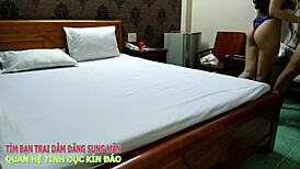 Quận 7'den Vietnamlı karı çok yaramaz ve ıslak 🍒