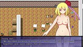 Bound witch endures humiliating blowbang and bukkake in dark hentai gangbang ritual