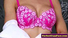 English patient dominates with fierce blowjob on office councilor