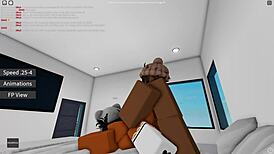 Ebony Amateur Bent Over In Doggystyle First Time