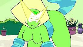 Peridot's new botany class in cartoon parody
