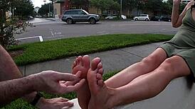 Got a foot fetish? Check out Helena Price's public worship!