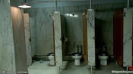 Lezdom Trio Whips Busty Slut Hard