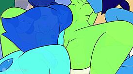 Peridot's new botany class in cartoon parody