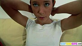 Brookeskye Rips Clothes in Striptease Orgasm