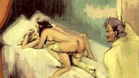 vintage erotic illustrations from antique cartoons