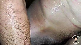 fucked a young 18+ neighbor in a russian bathhouse with massive facial cumshot. outdoor pov blowjob led to rough ass pounding.