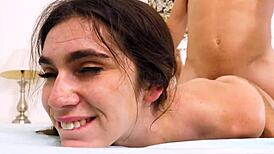 Tired Beauty Gets Her Tight Pussy Stretched by Husband's Thick Dick