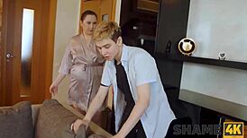 Shame4k Reveals Her Secret with Chubby Russian Cougar's Shaved Pussy