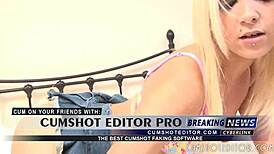 Young Blonde Teen Strips Clothes Off Slowly for Camera View