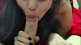 Want to see this cute brunette babe deepthroat in POV?