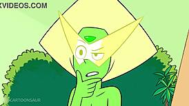 Peridot's new botany class in cartoon parody
