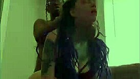 Pretty purple dreadhead forsakenangel gets deepthroated and fucked doggystyle in college debut!