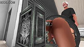 Burglar Turns Nympho in Wild 3D Cartoon Adventure