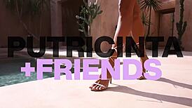 Naughty putri cinta exposes her gloomy round boobs in a contrasting display of big ass and tits