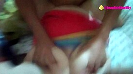 after comic con, saw this curvy milf in cosplay flashing boobs