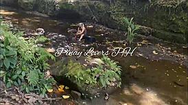 Pinay scandal kinantot sa sapa si ganda