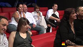 High Definition Footage Of Amateur Orgy In Porn Cinema Location