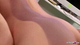 omg, caught my tiny step sister masturbating and got her to screw