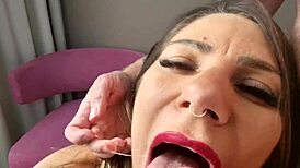 Wow! Lilly Veroni Takes Hardcore Anal with Deepthroat Gagging and Rimming!