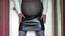 Virgin Crossdresser Swallows Shy Homemade Cock