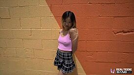 i watched hot asian teen lulu chu get fucked during porn casting interview