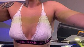 Crossdresser Soaked Through, Clothes Turn Transparent After Getting Wet