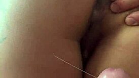 she stretches and gets intensely fucked in a thong and legs scene