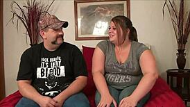 Umutsuz Milf ve Genç BBW Kastingde, Gergin Ama Büyük Siki Sertçe Emiyor