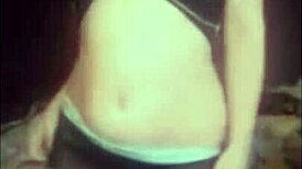 teen dancing and playing with dildo in loop