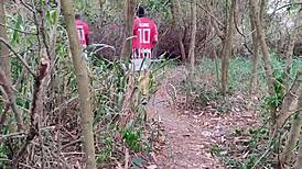 Roludos Crossdressing Amateurs Fuck Bareback Gay With Big Cocks In Woods