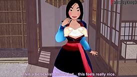 Fa Mulan engages in passionate sex in this full fantasy scene.