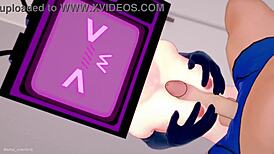 TV Woman Craves Apron Fucking on Bed