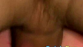 Emo twinks swap blowjobs then bareback fuck