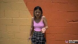 i watched hot asian teen lulu chu get fucked during porn casting interview