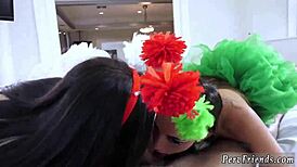 Hot Teen Threesome First Time Pov Blowjob