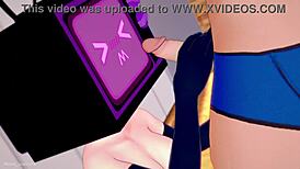 TV Woman Craves Apron Fucking on Bed