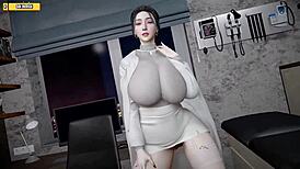 hentai 3d ep102, big boob doctor rides bbc! 😍