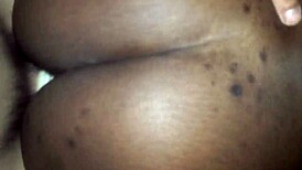 big ass black chick fucks asian in interracial encounter