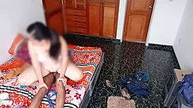 Wife fucks masseur with big cock